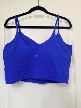 Lululemon Align Cropped Cami Tank A/B Cerulean Blue
